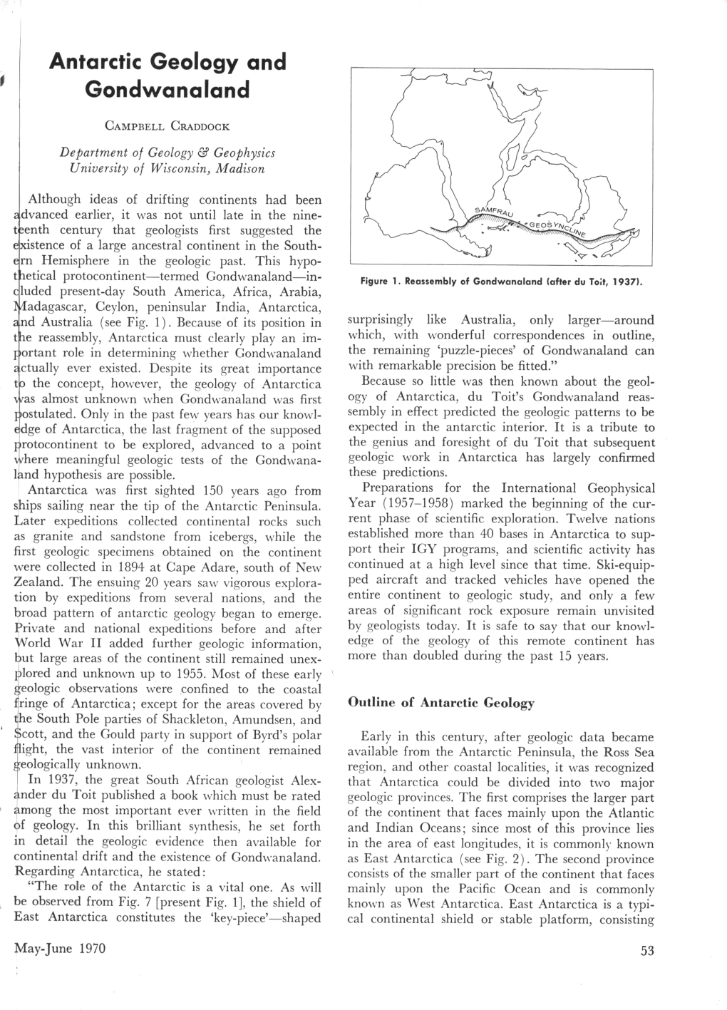 Antarctic Geology and Gondwanaland