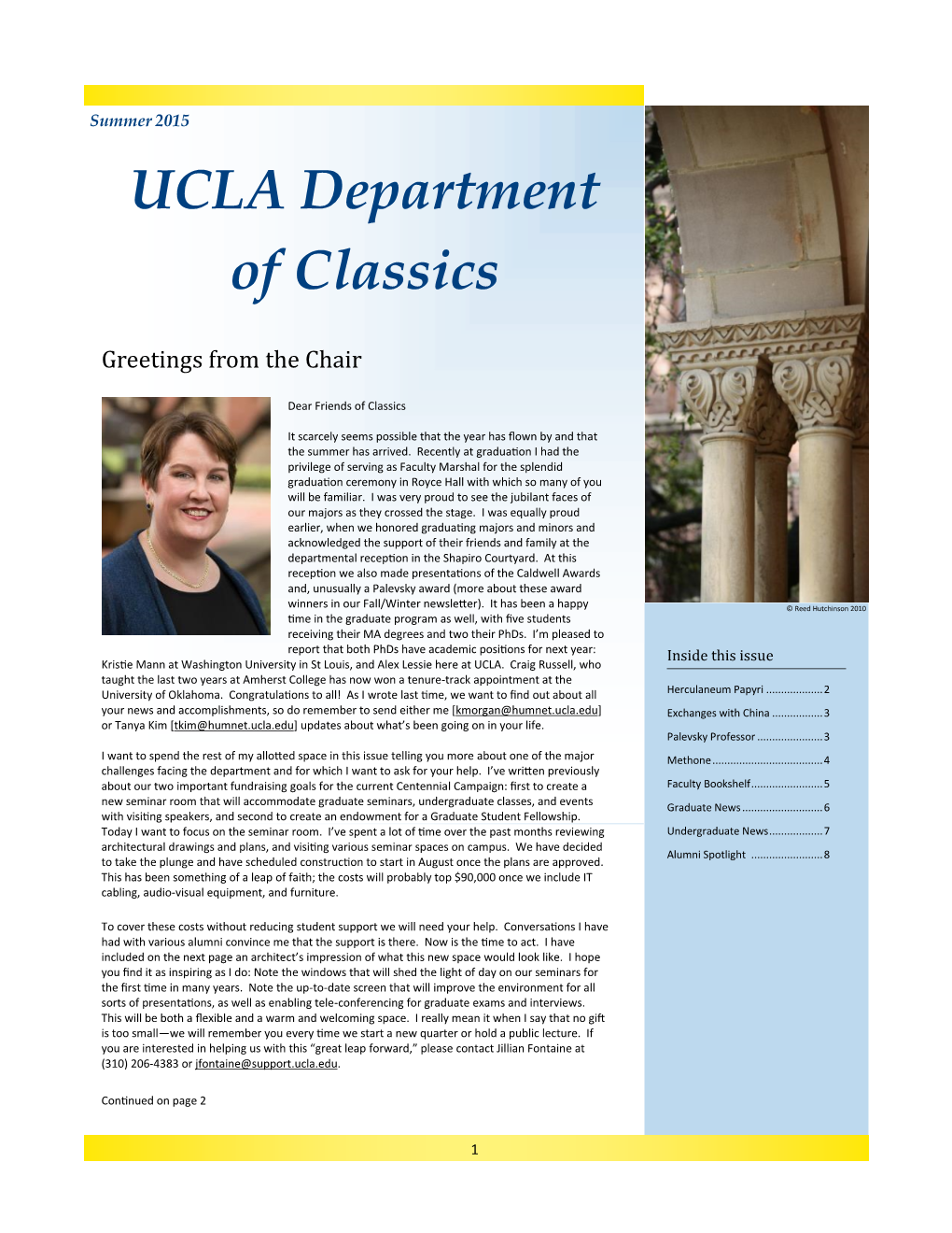 UCLA Department of Classics