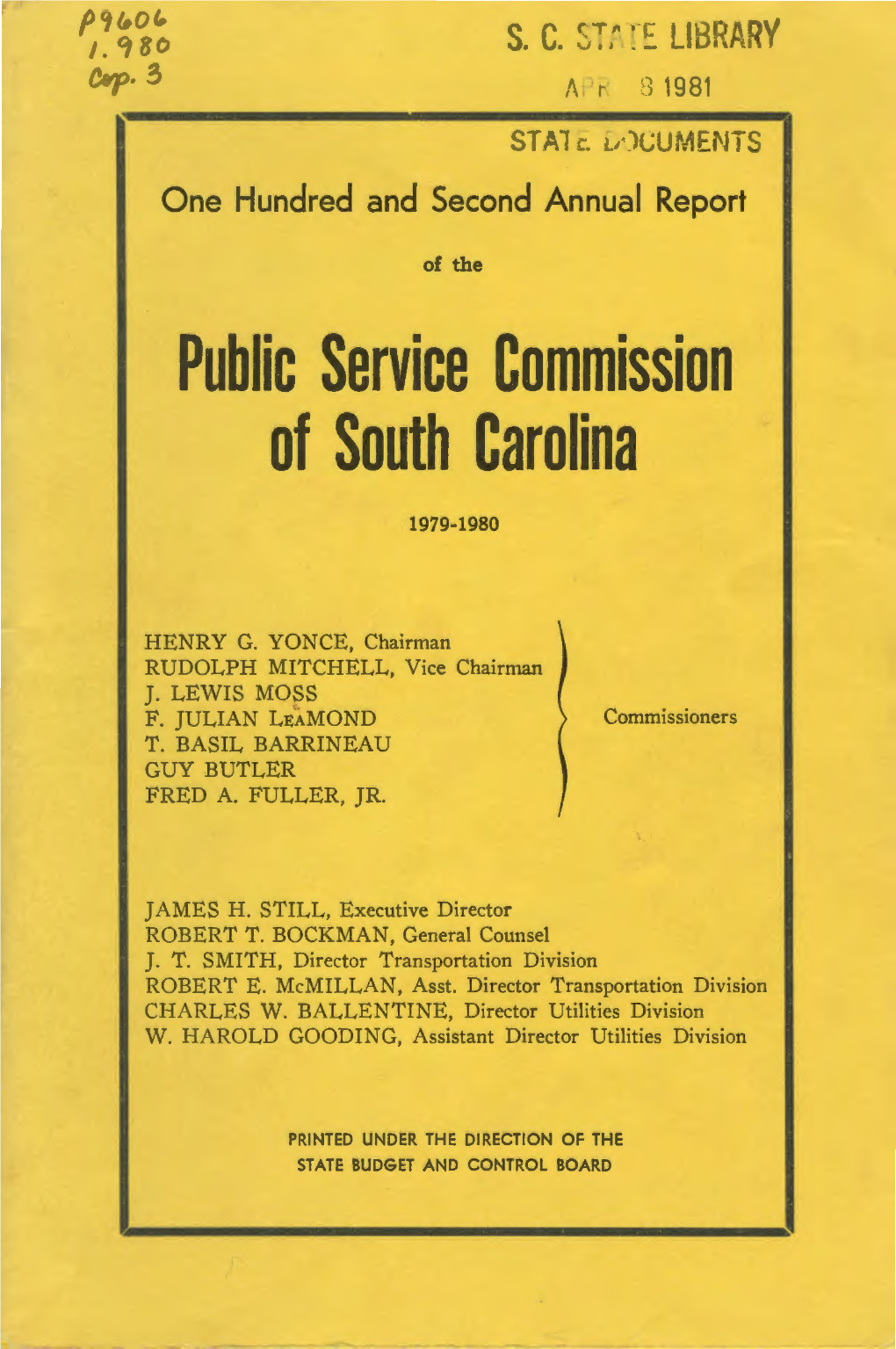 Public Service Commission of South Carolina