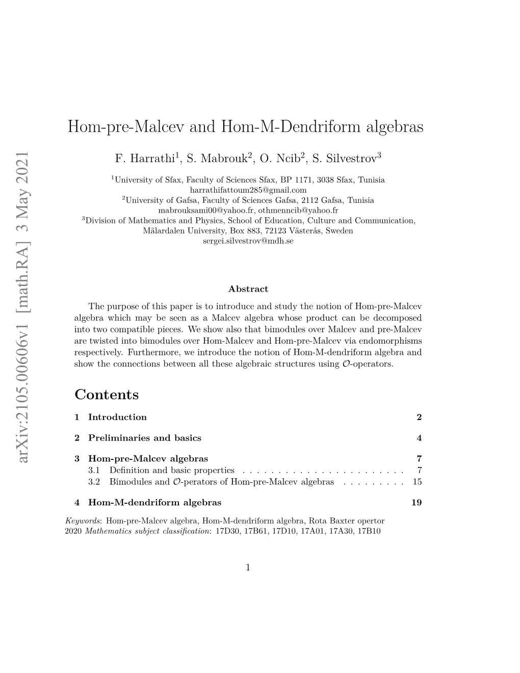 Hom-Pre-Malcev and Hom-M-Dendriform Algebras