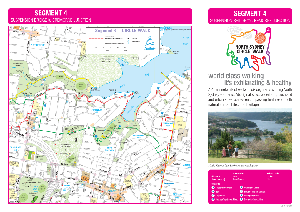 SUSPENSION BRIDGE to CREMORNE JUNCTION SUSPENSION BRIDGE to CREMORNE JUNCTION