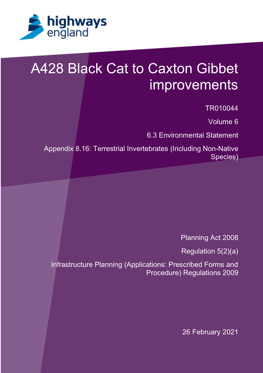 A428 Black Cat to Caxton Gibbet Improvements