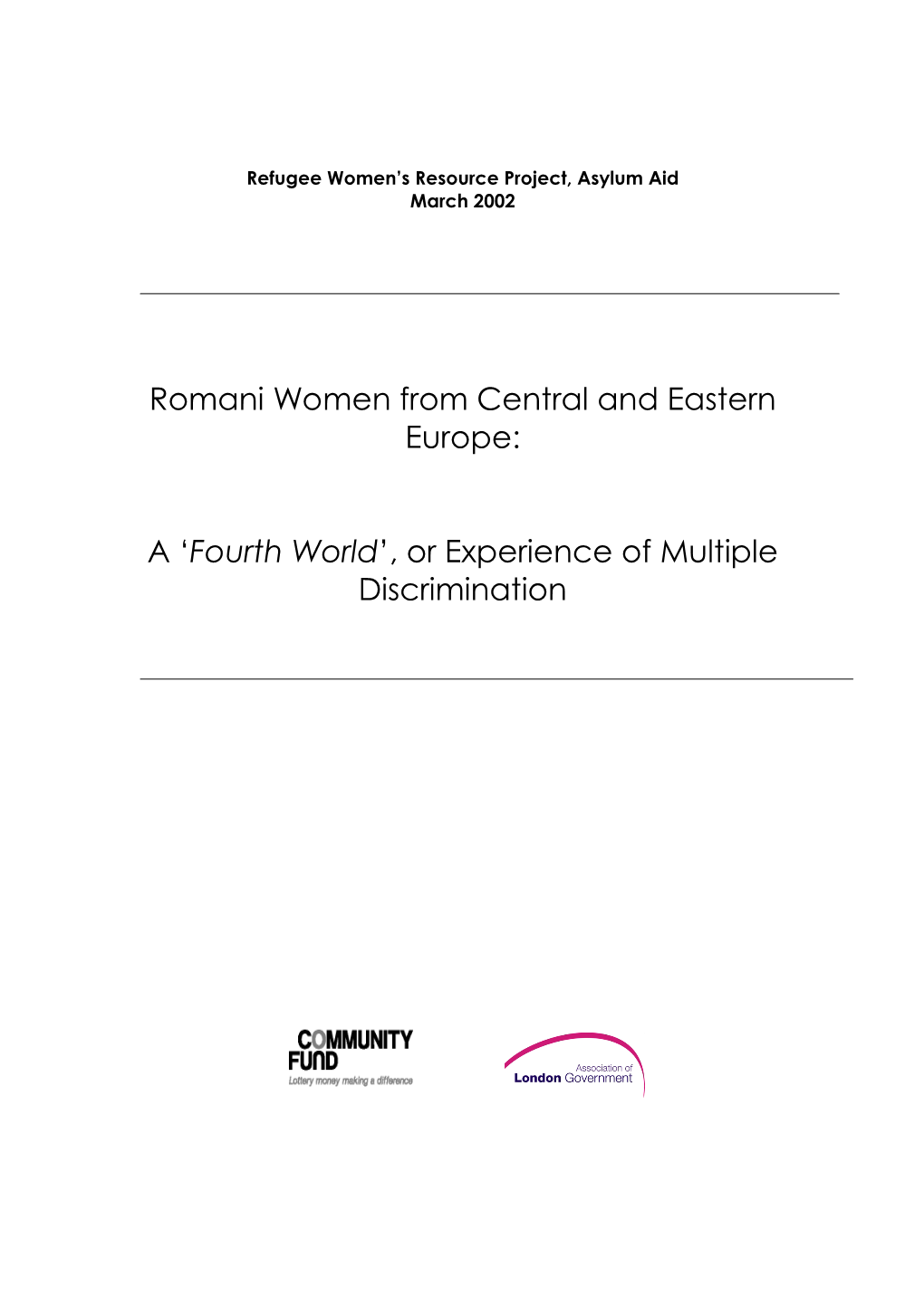 Romani Women from Central and Eastern Europe