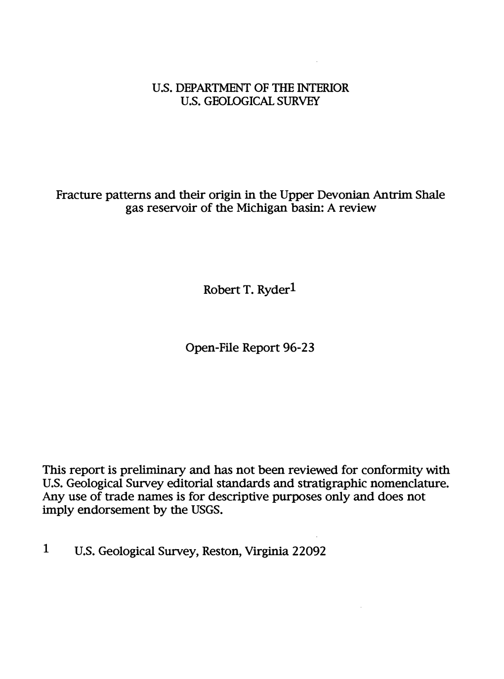 Fracture Patterns and Their Origin in the Upper Devonian Antrim Shale Gas Reservoir of the Michigan Basin: a Review