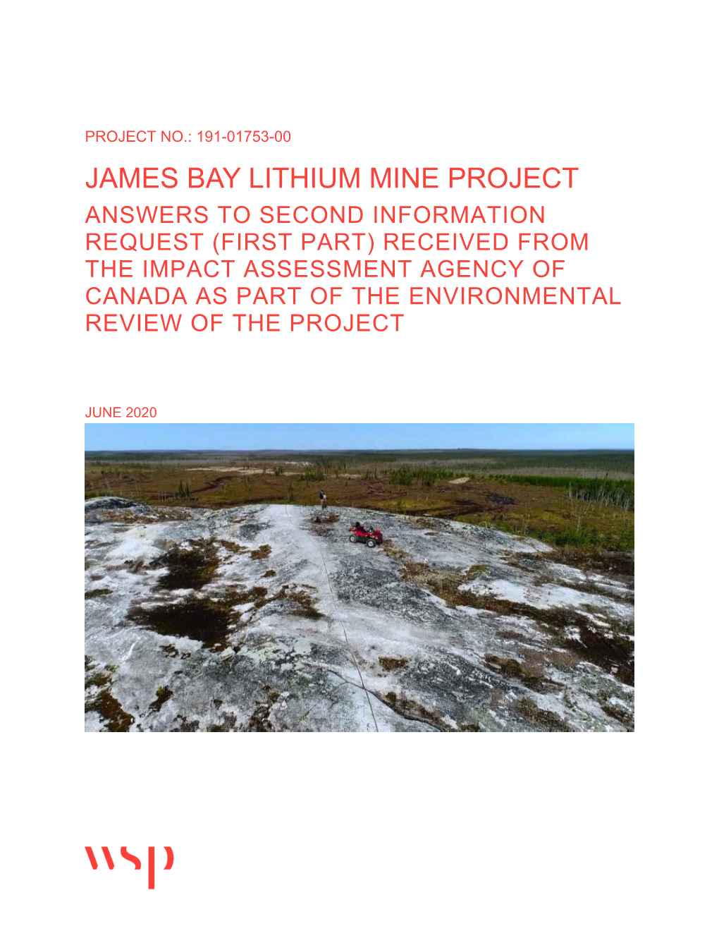 James Bay Lithium Mine Project