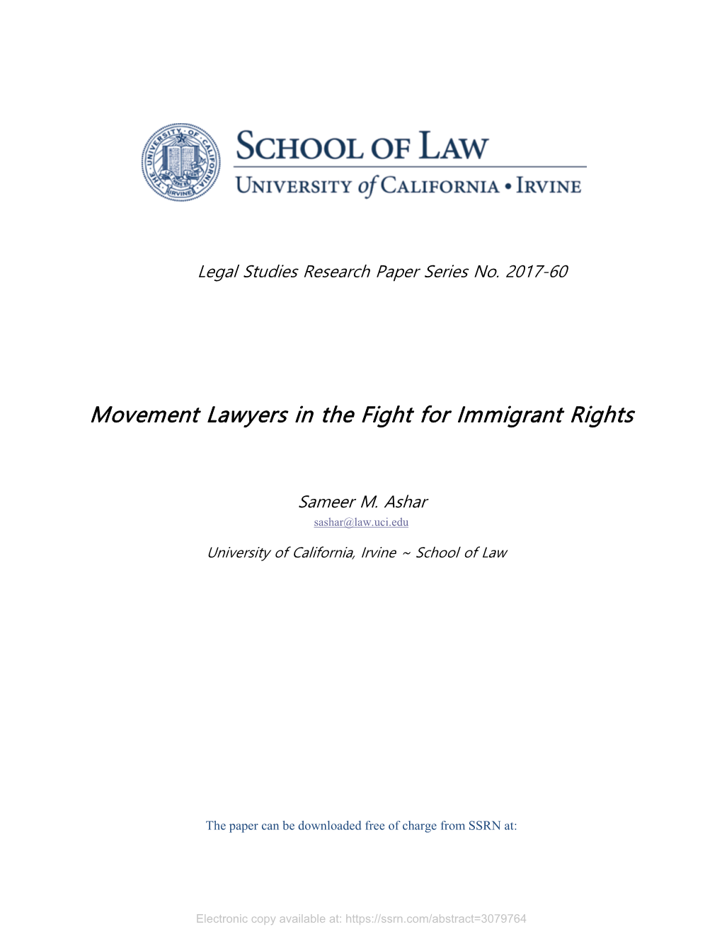 Movement Lawyers in the Fight for Immigrant Rights