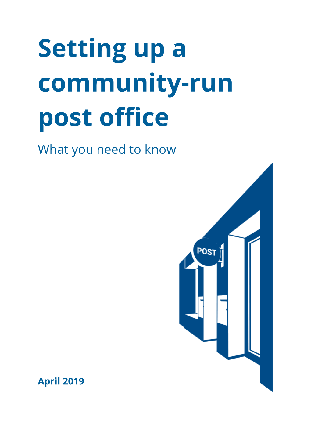 Setting up a Community-Run Post Office What You Need to Know