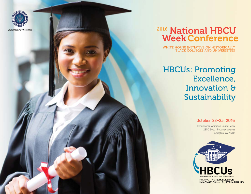 2016 HBCU Conference Program