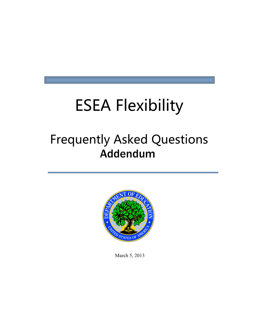 Frequently Asked Questions - ESEA Flexibility (MS Word)