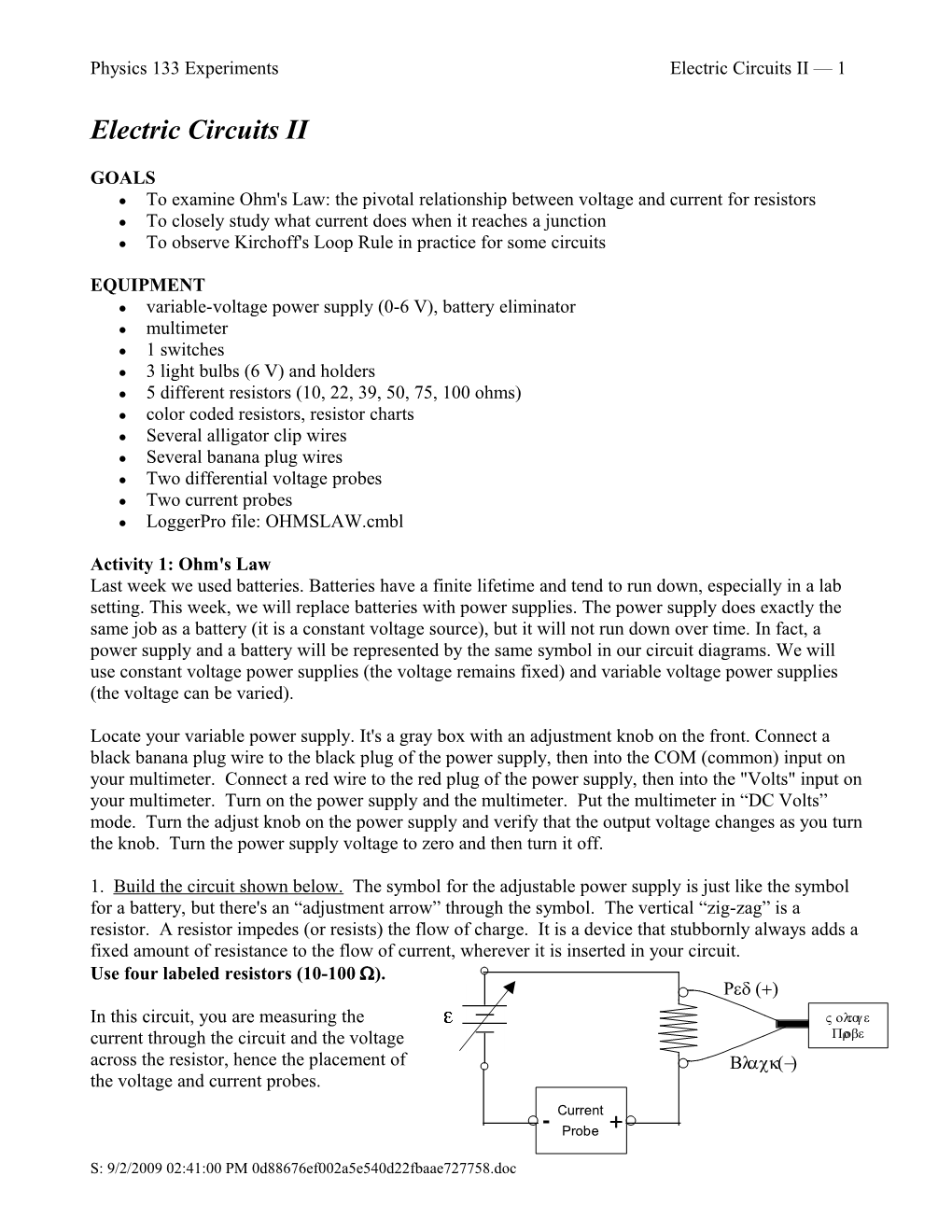 Electric Circuits II