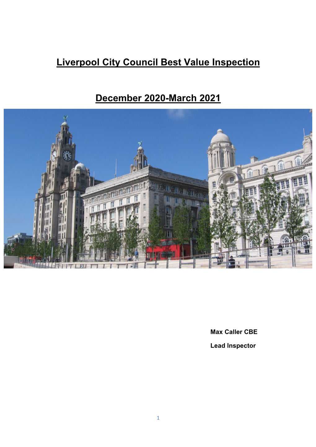 Liverpool City Council: Best Value Inspection Report