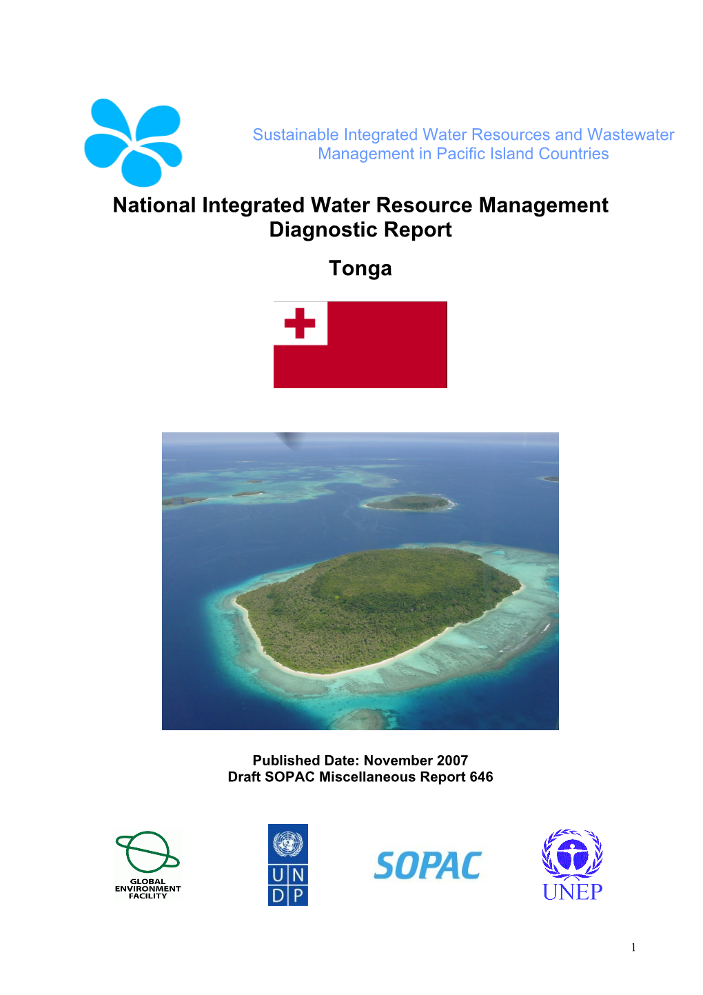 National Integrated Water Resource Management Diagnostic Report Tonga