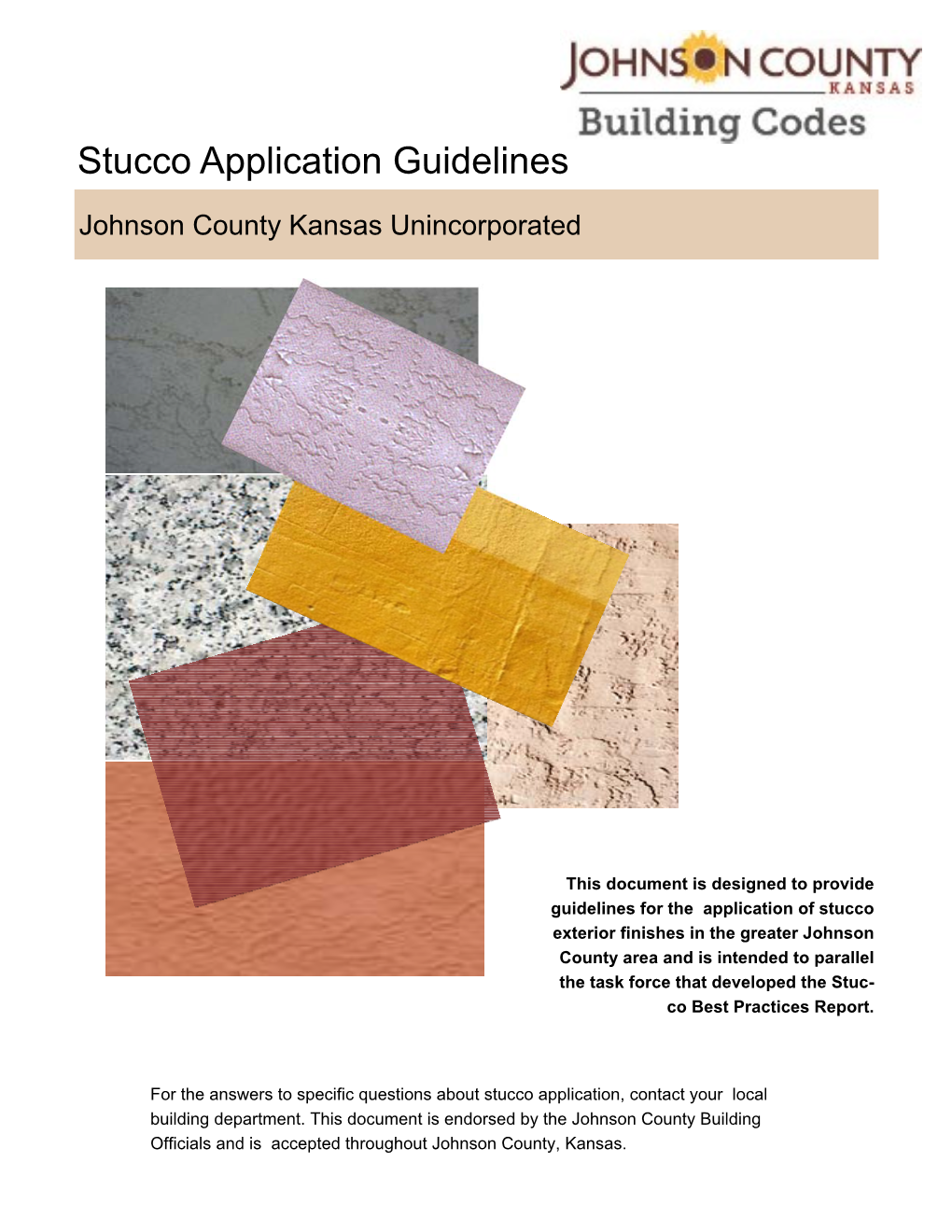 Stucco Application Guidelines