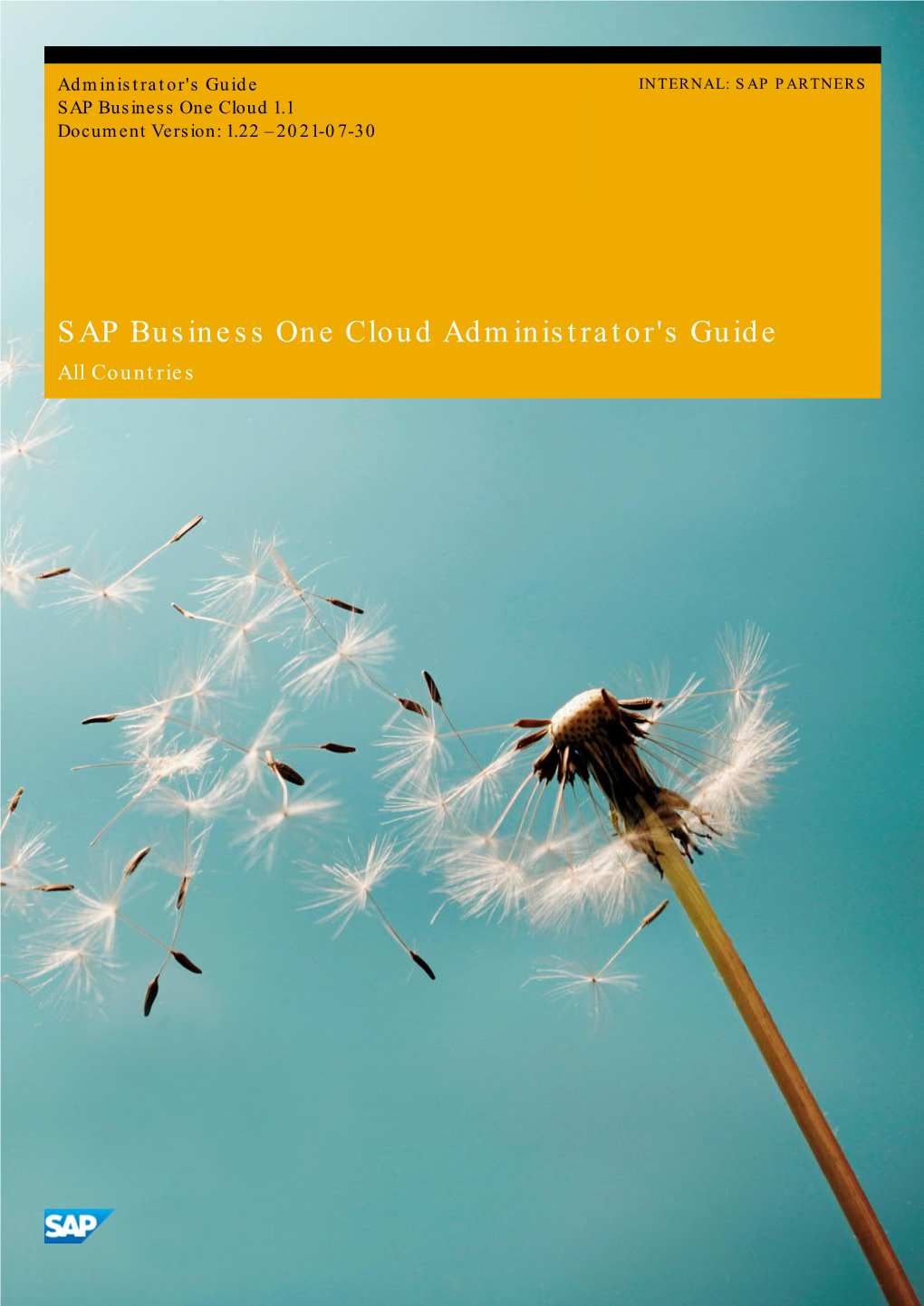 SAP Business One Cloud Administrator's Guide All Countries Typographic Conventions