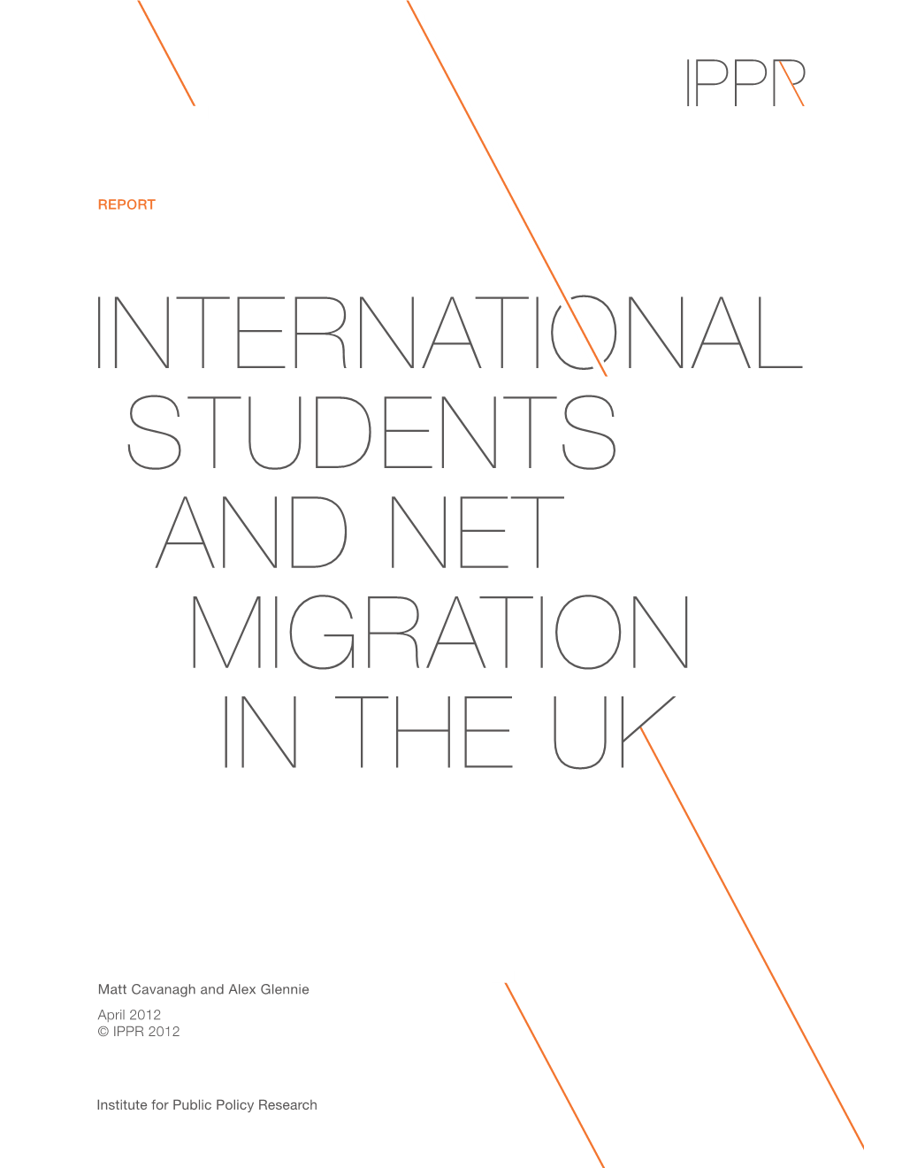 International Students and Net Migration in the Uk
