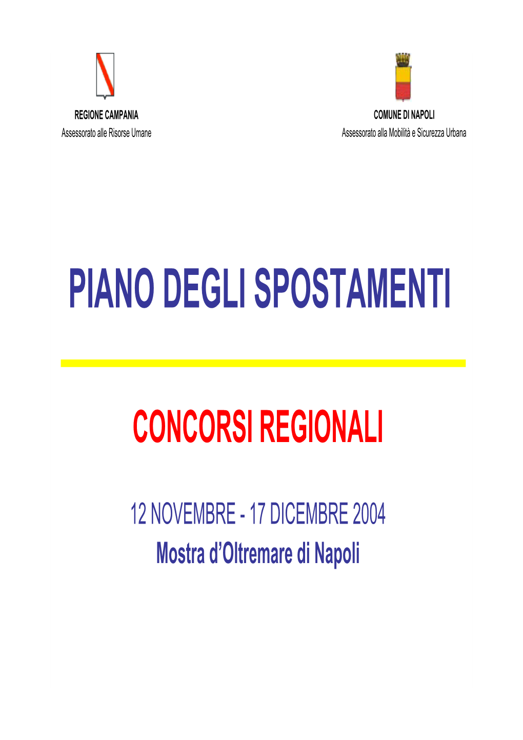 Piano Degli Spostamenti