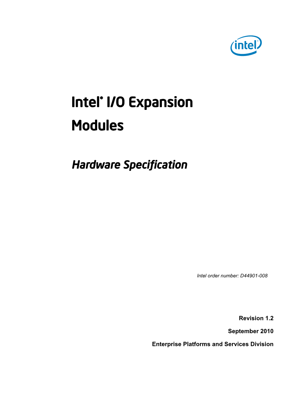 Intel® I/O Expansion Modules