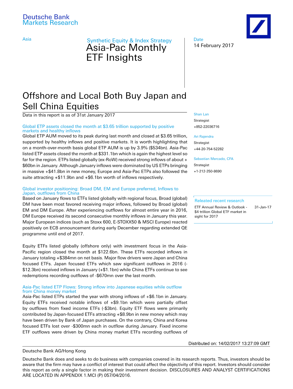 Asia-Pac Monthly ETF Insights