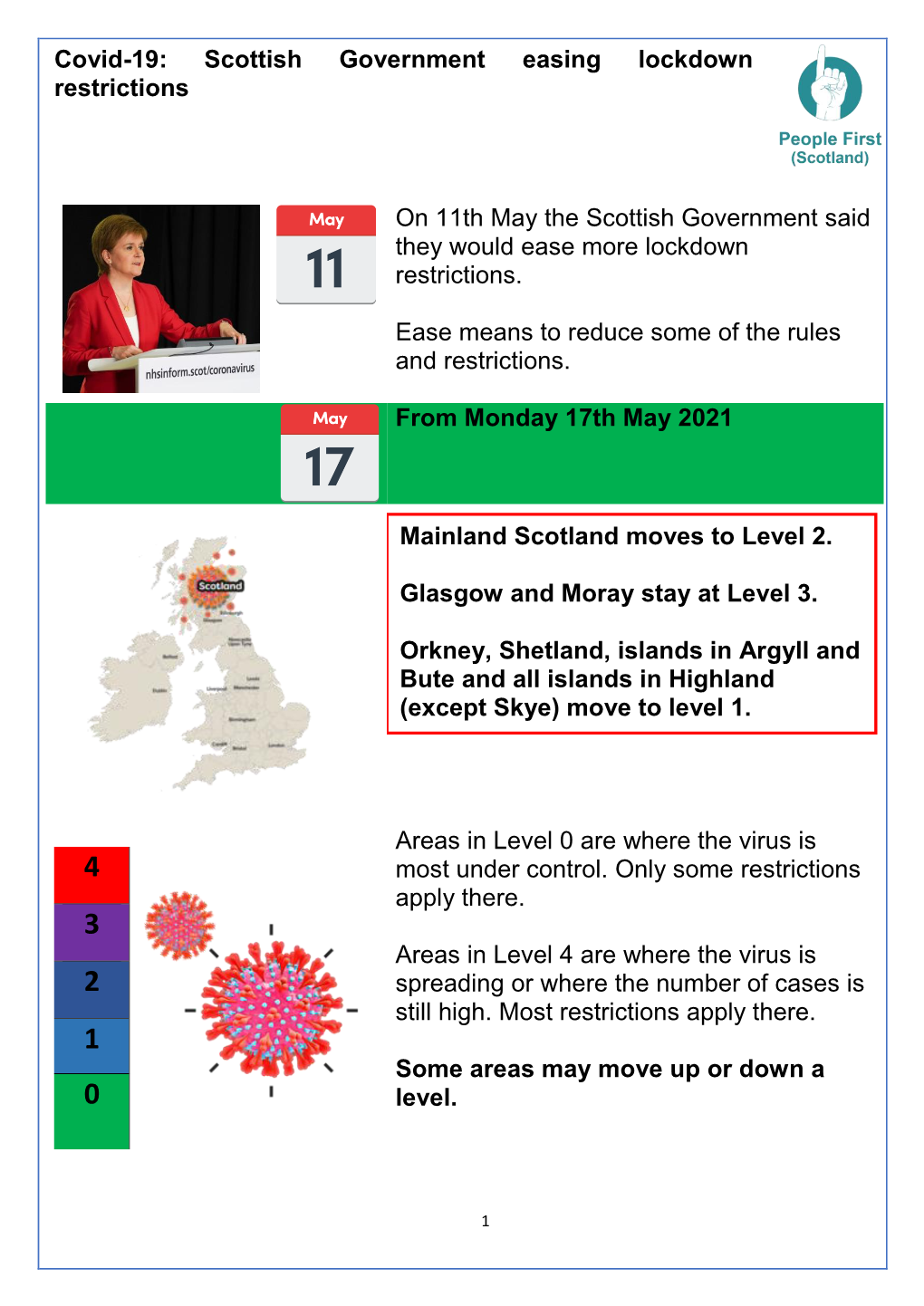 Covid-19: Scottish Government Easing Lockdown Restrictions on 11Th May
