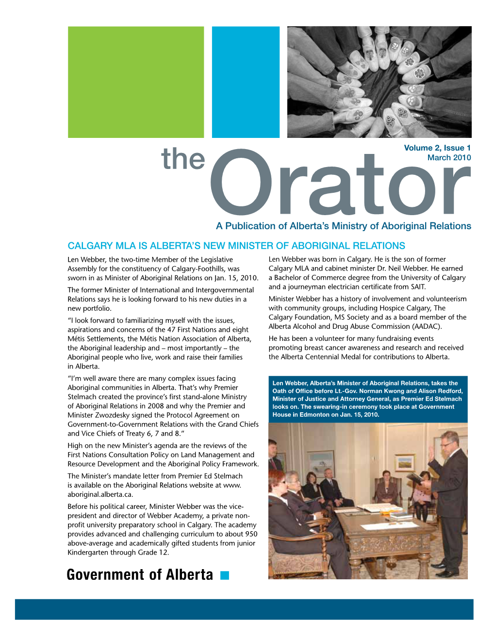 The Orator Newsletter March 2010