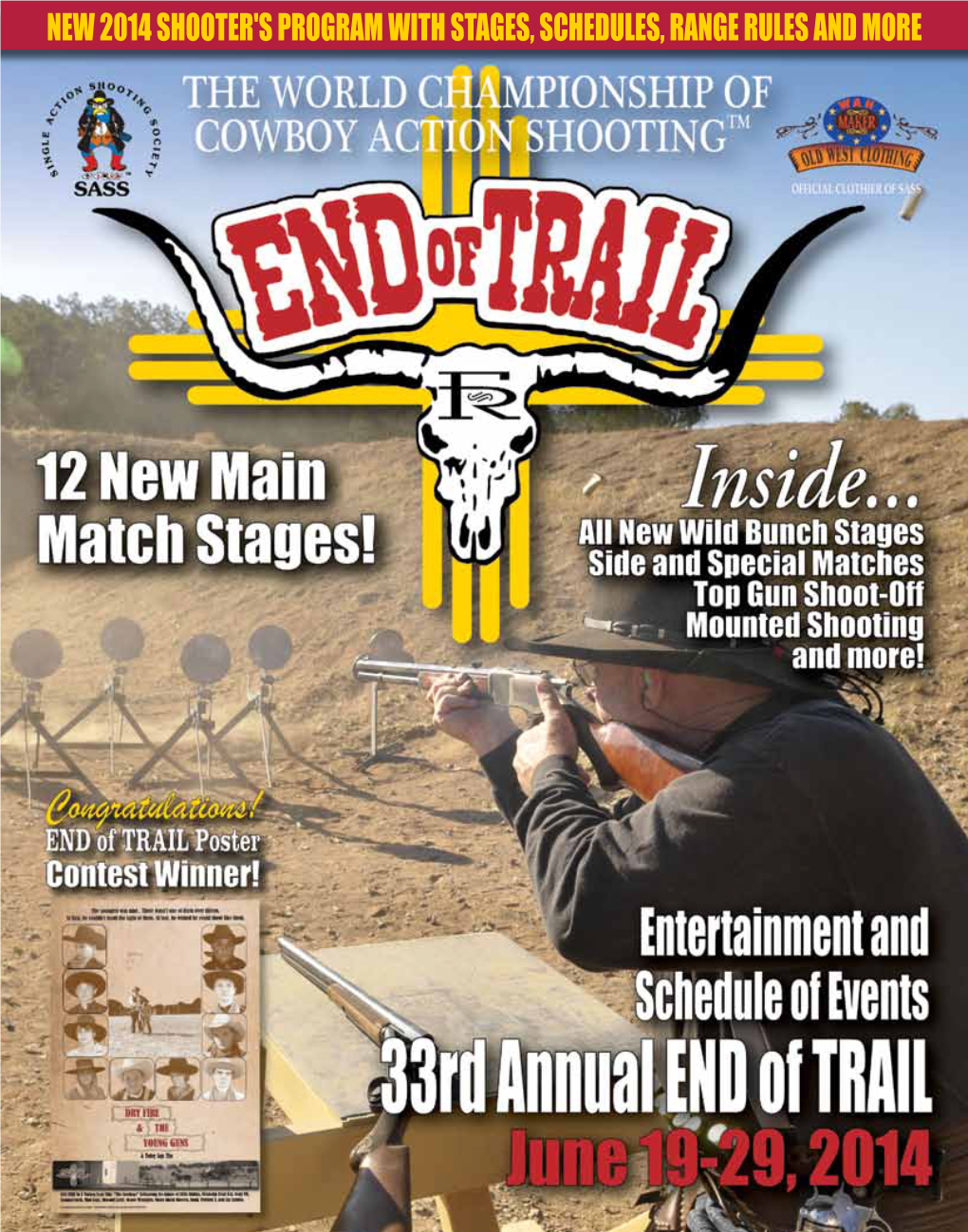 New 2014 Shooter's Program with Stages, Schedules, Range Rules and More