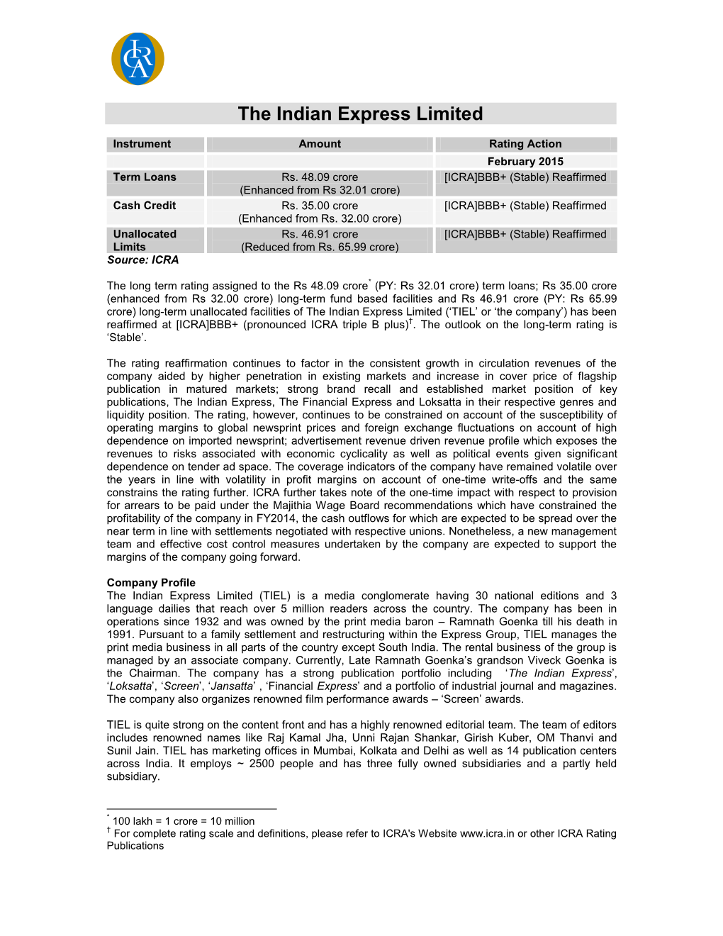 The Indian Express Limited