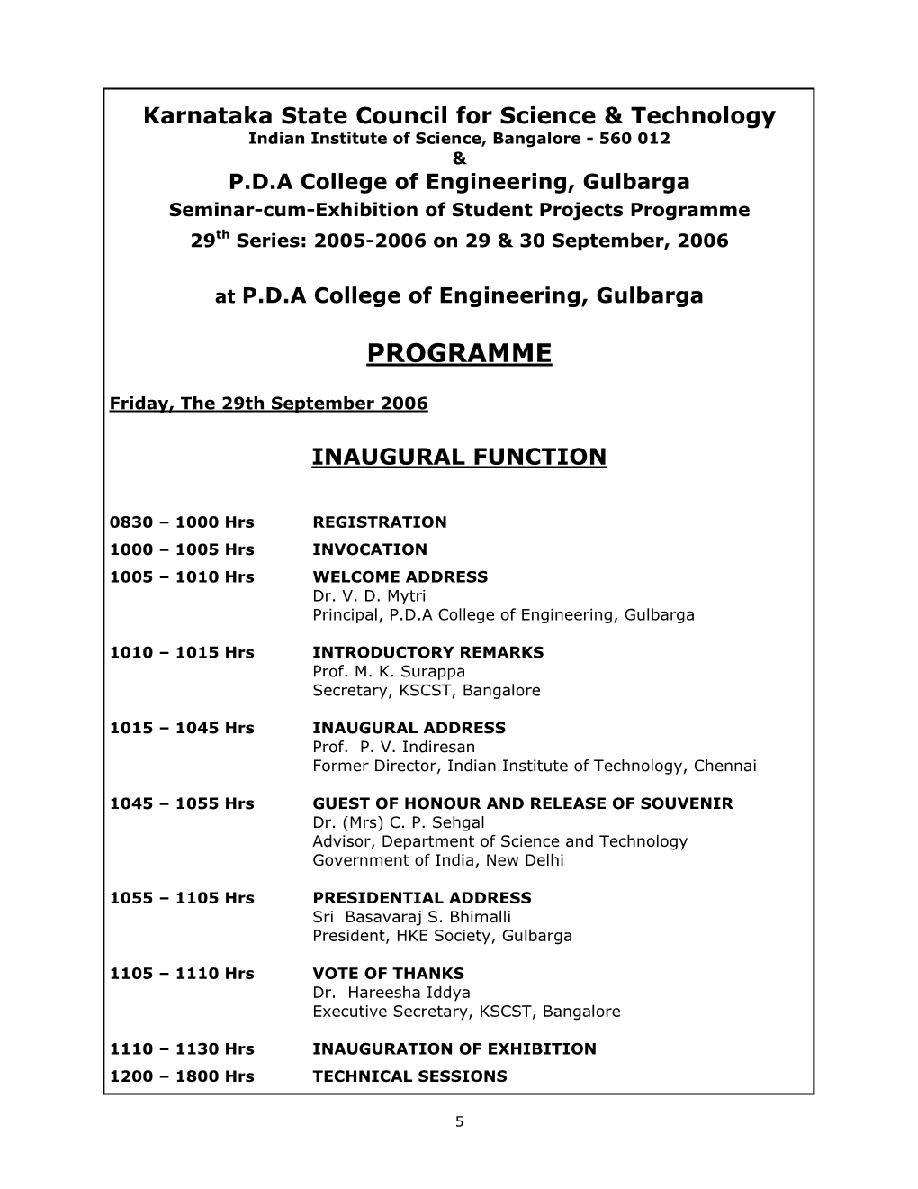 Pda College of Engineering, Gulbarga