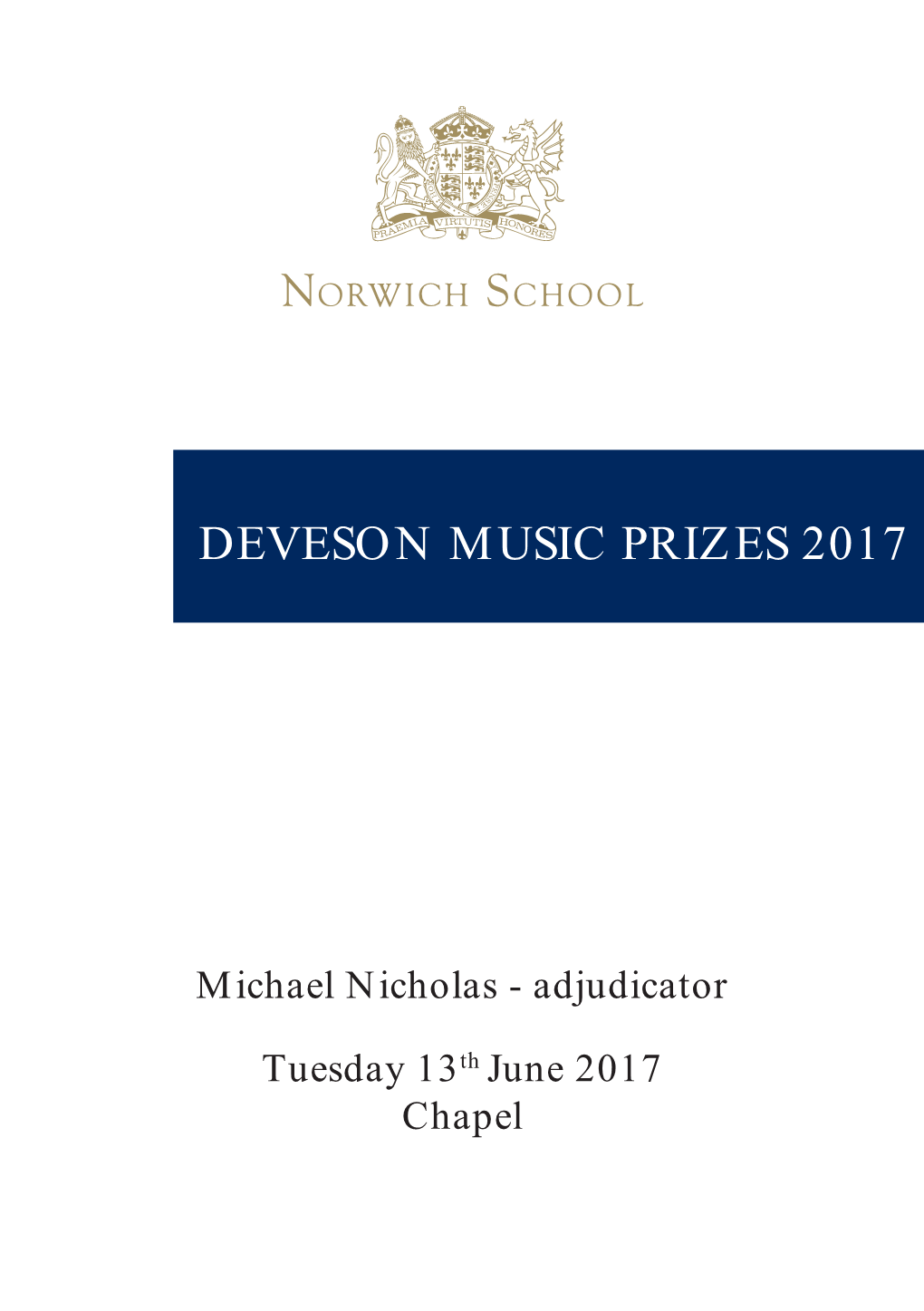 Deveson Music Prizes 2017