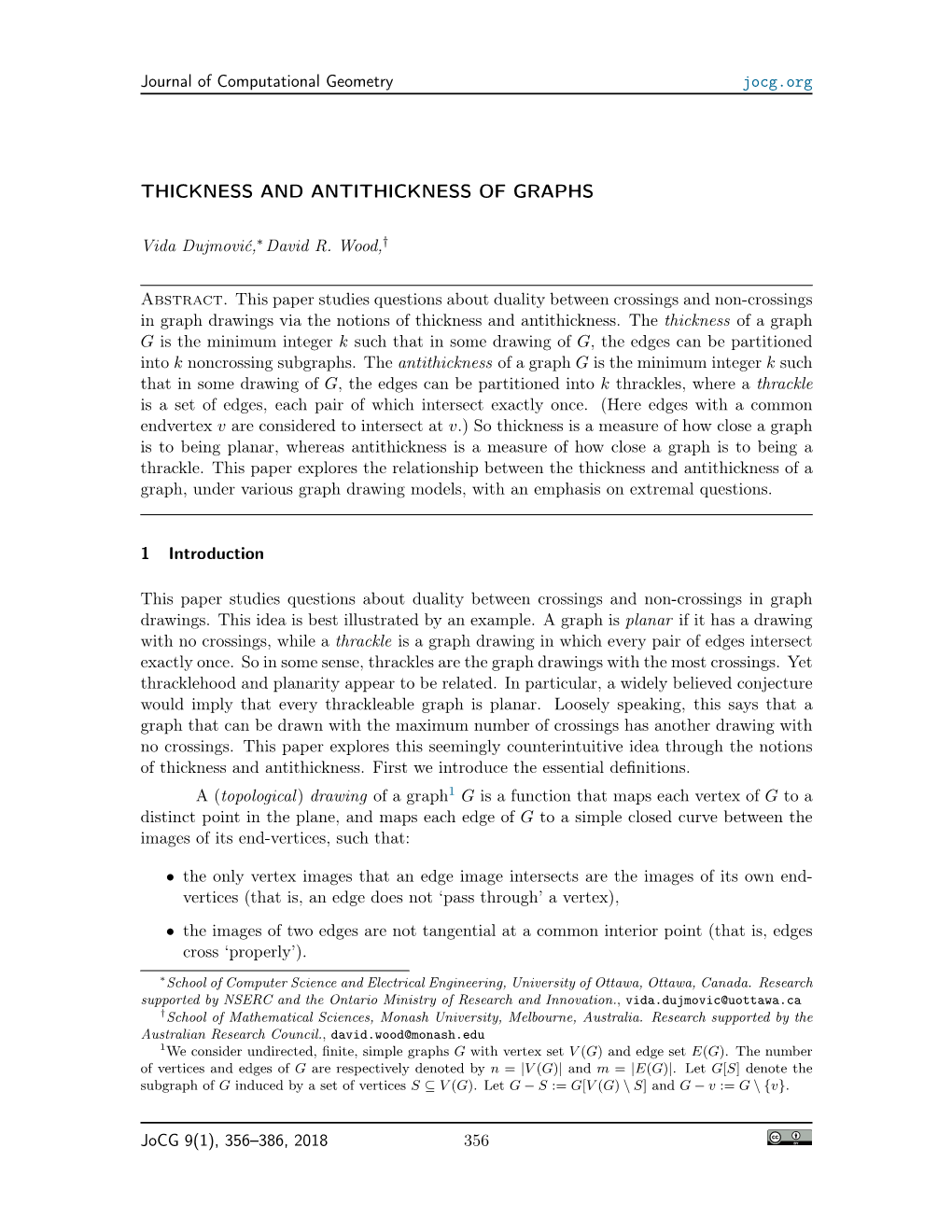 Thickness and Antithickness of Graphs