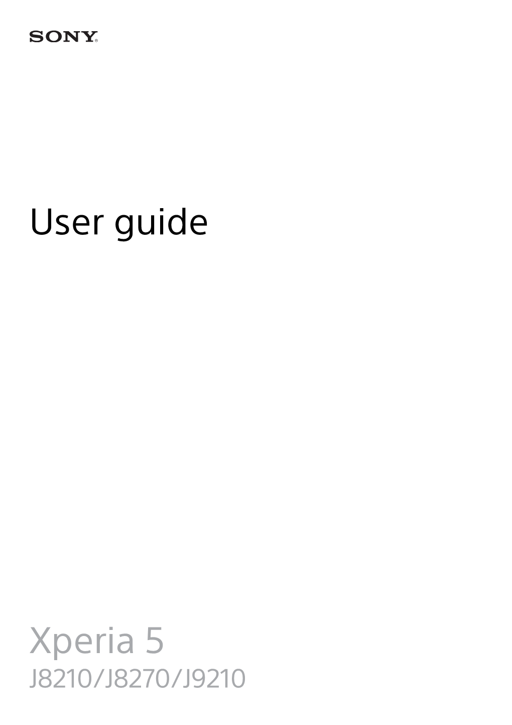 User Guide Xperia 5