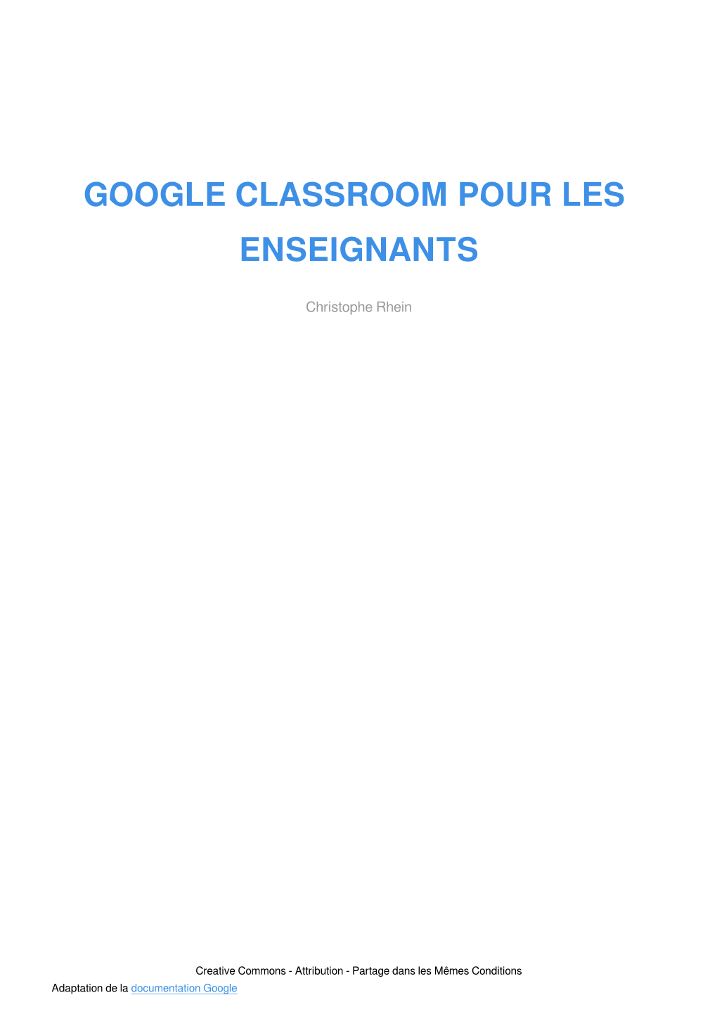 Google Classroom Pour Les Enseignants