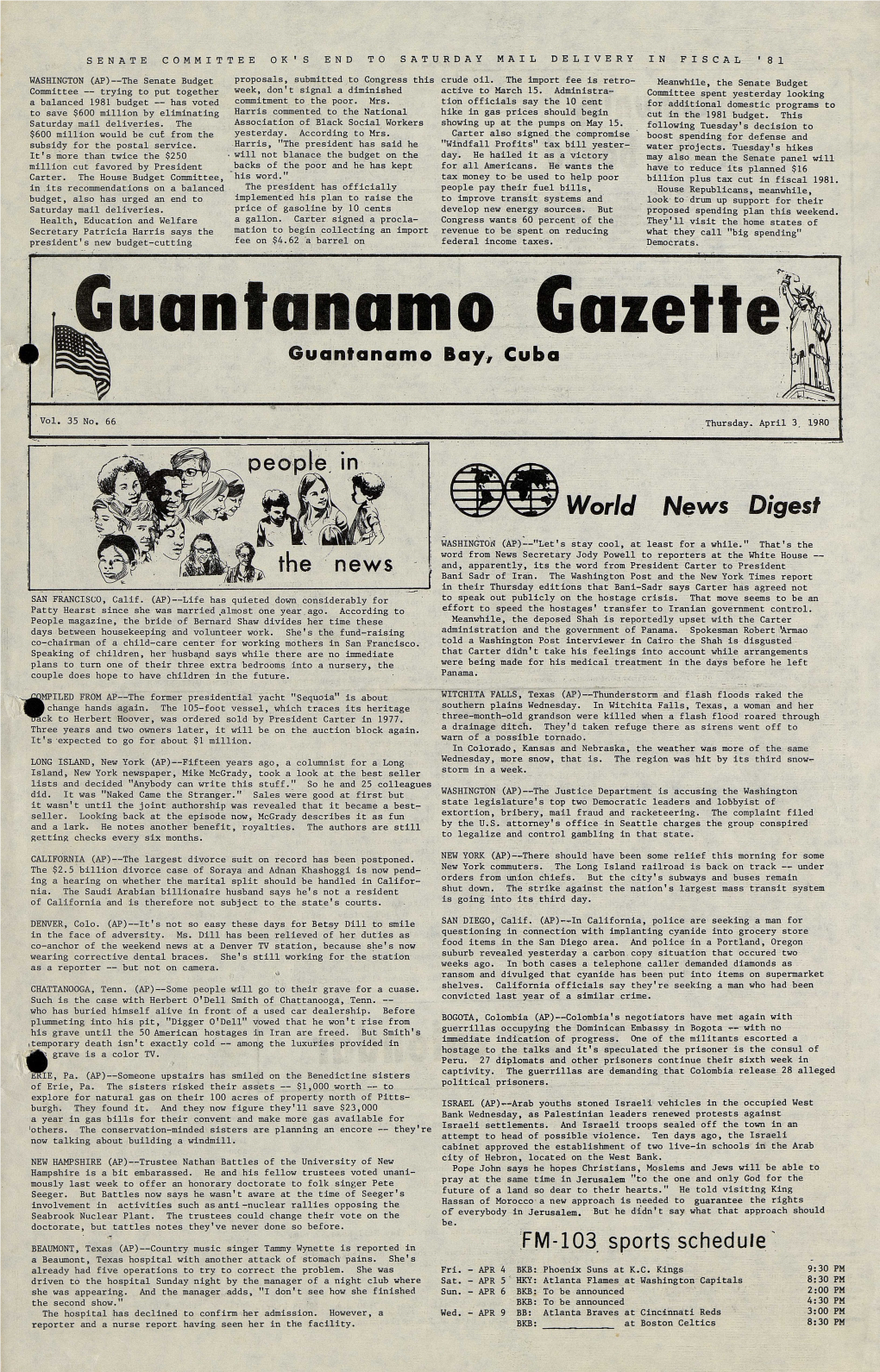 Guantanamo Gazette' Guantanamo Bay, Cuba