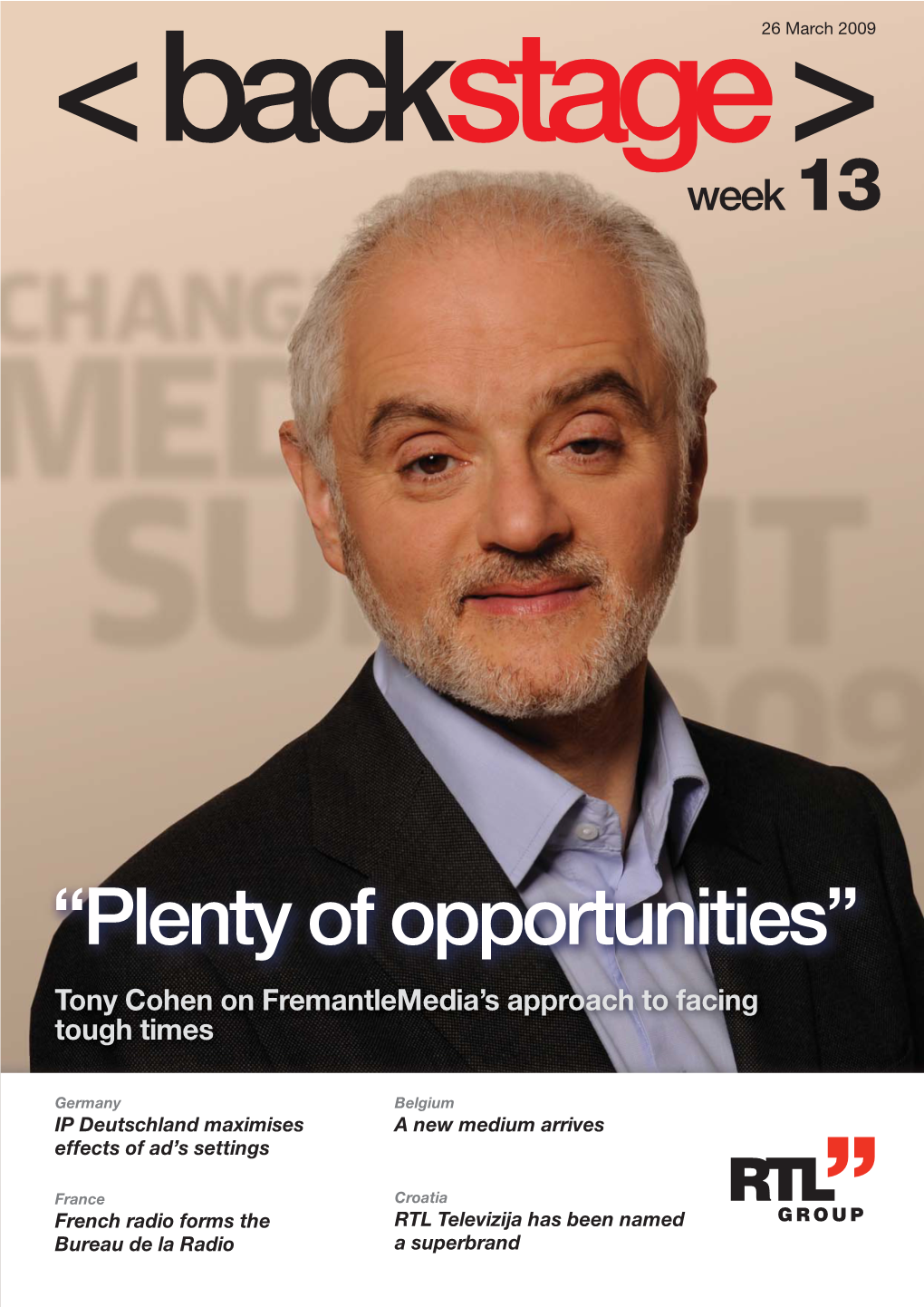“Plenty of Opportunities” Tony Cohen on Fremantlemedia's