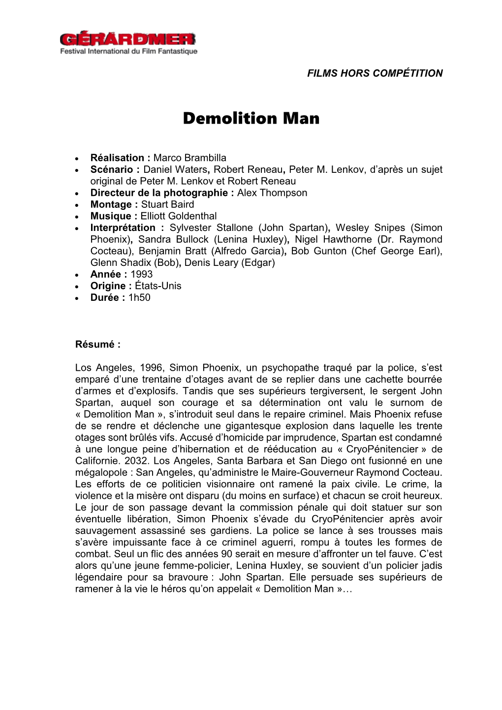 Demolition Man