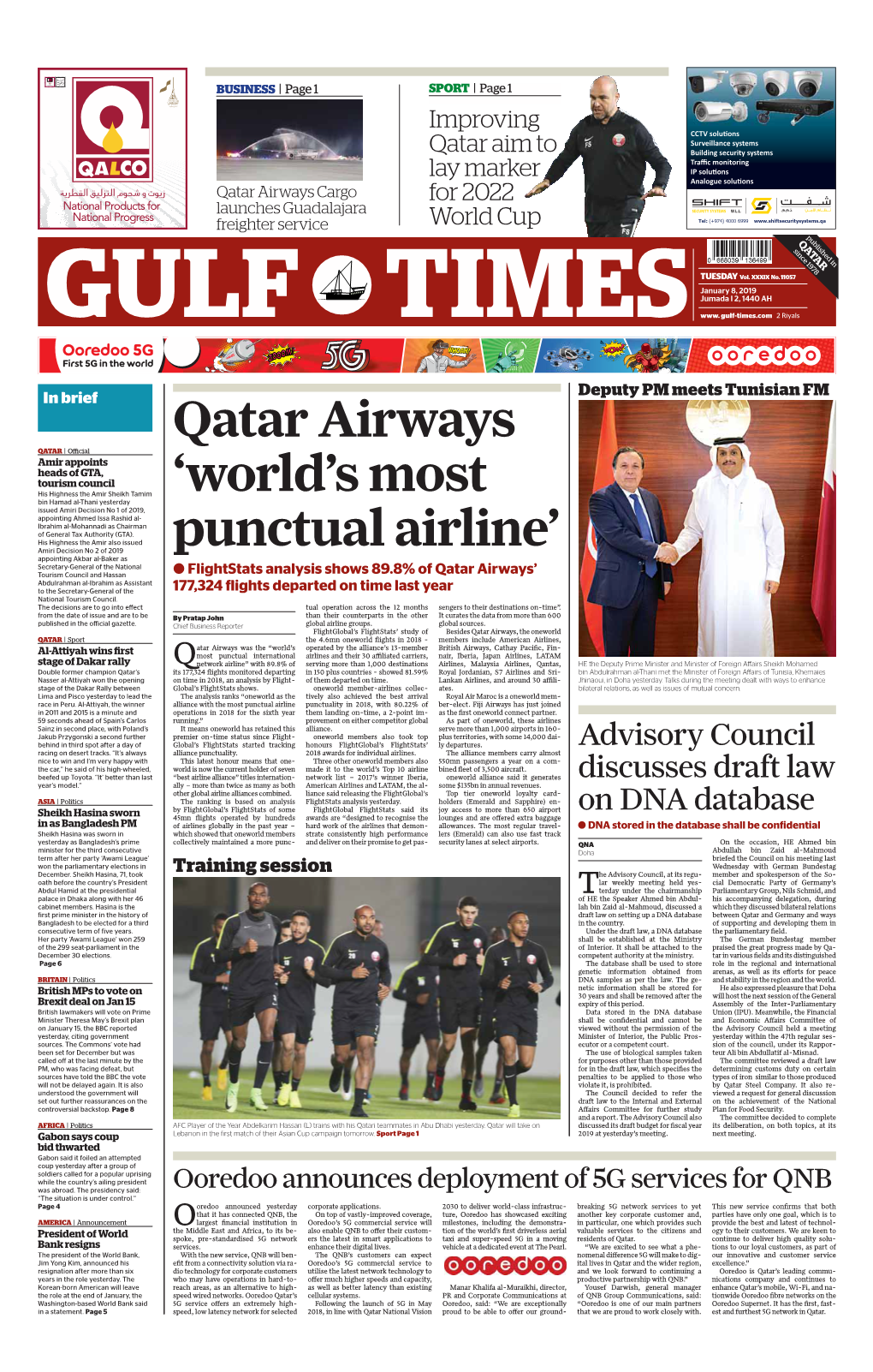 Qatar Airways 'World's Most Punctual Airline'