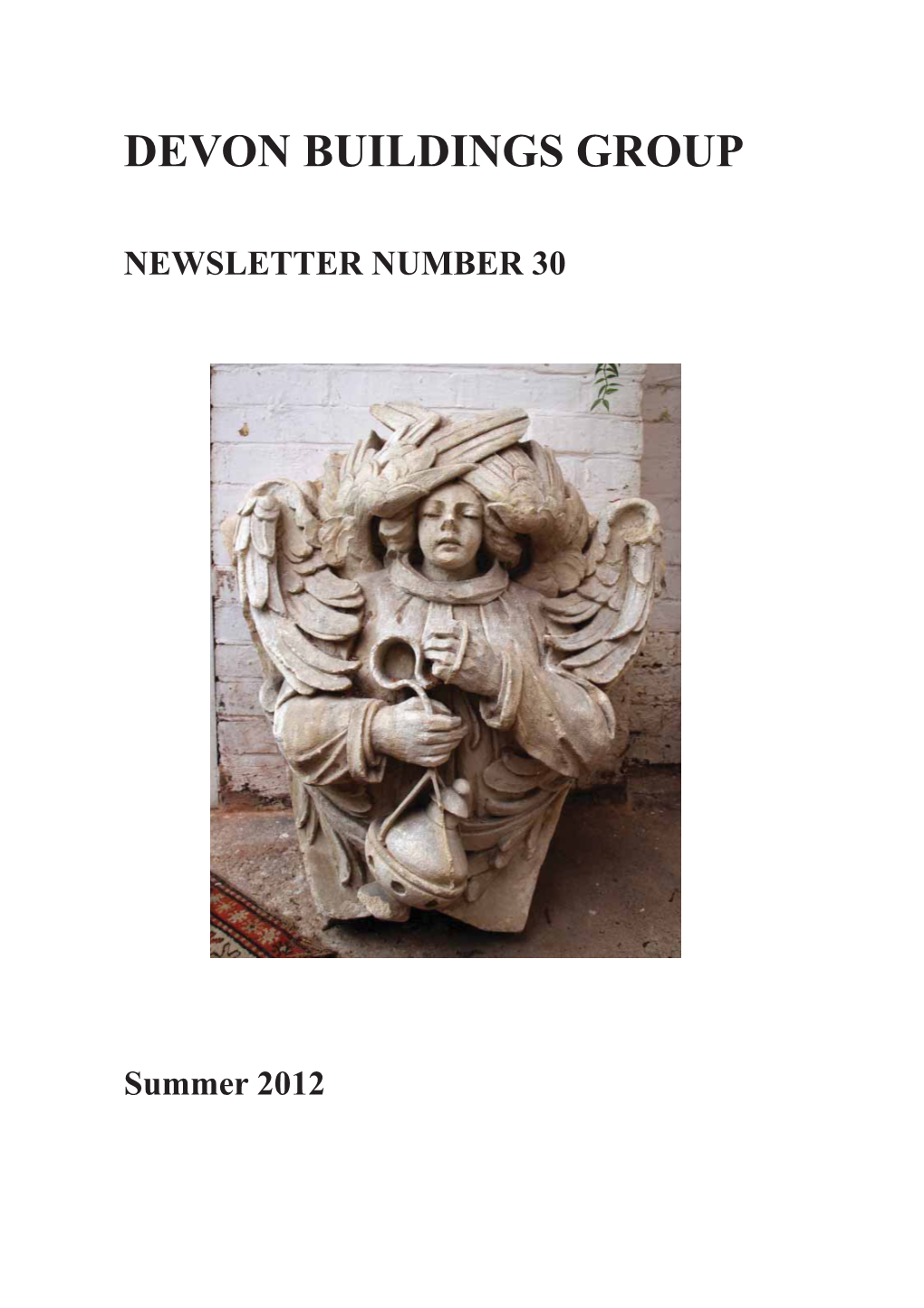 Newsletter 30 Summer 2012