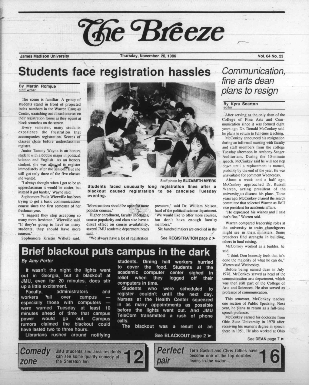 November 20, 1986, Page 3 Bookstore to Get Overhauled New Program