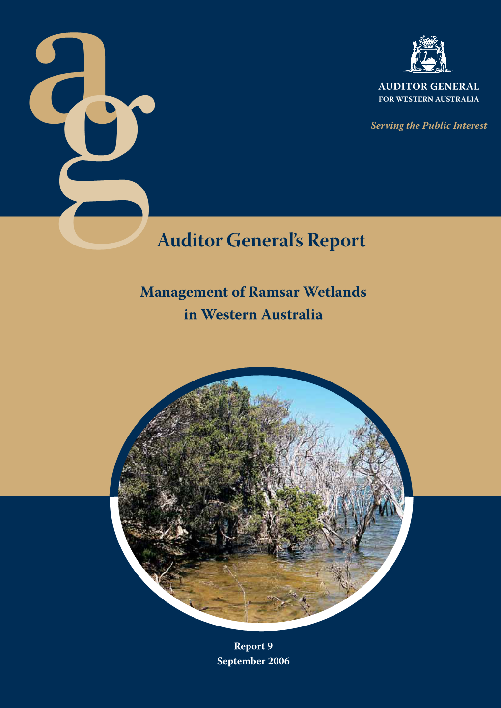 Auditor General's Report Management of Ramsar Wetlands in Western