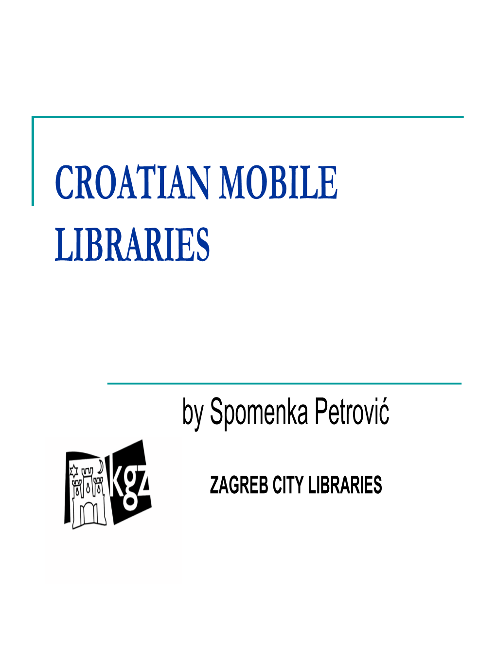Croatian Mobile Libraries