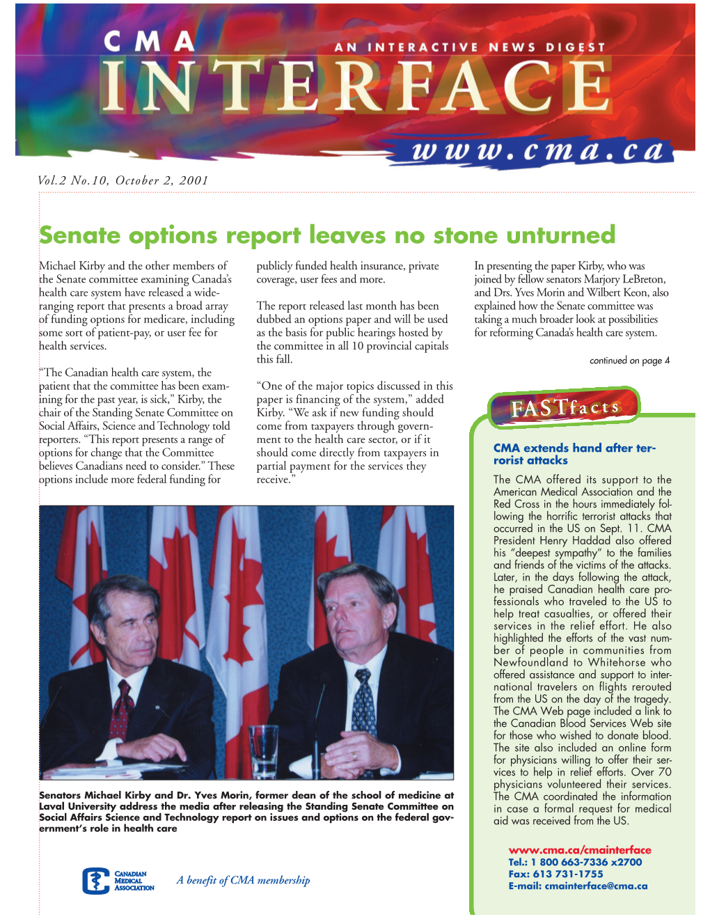 Senate Options Report Leaves No Stone Unturned