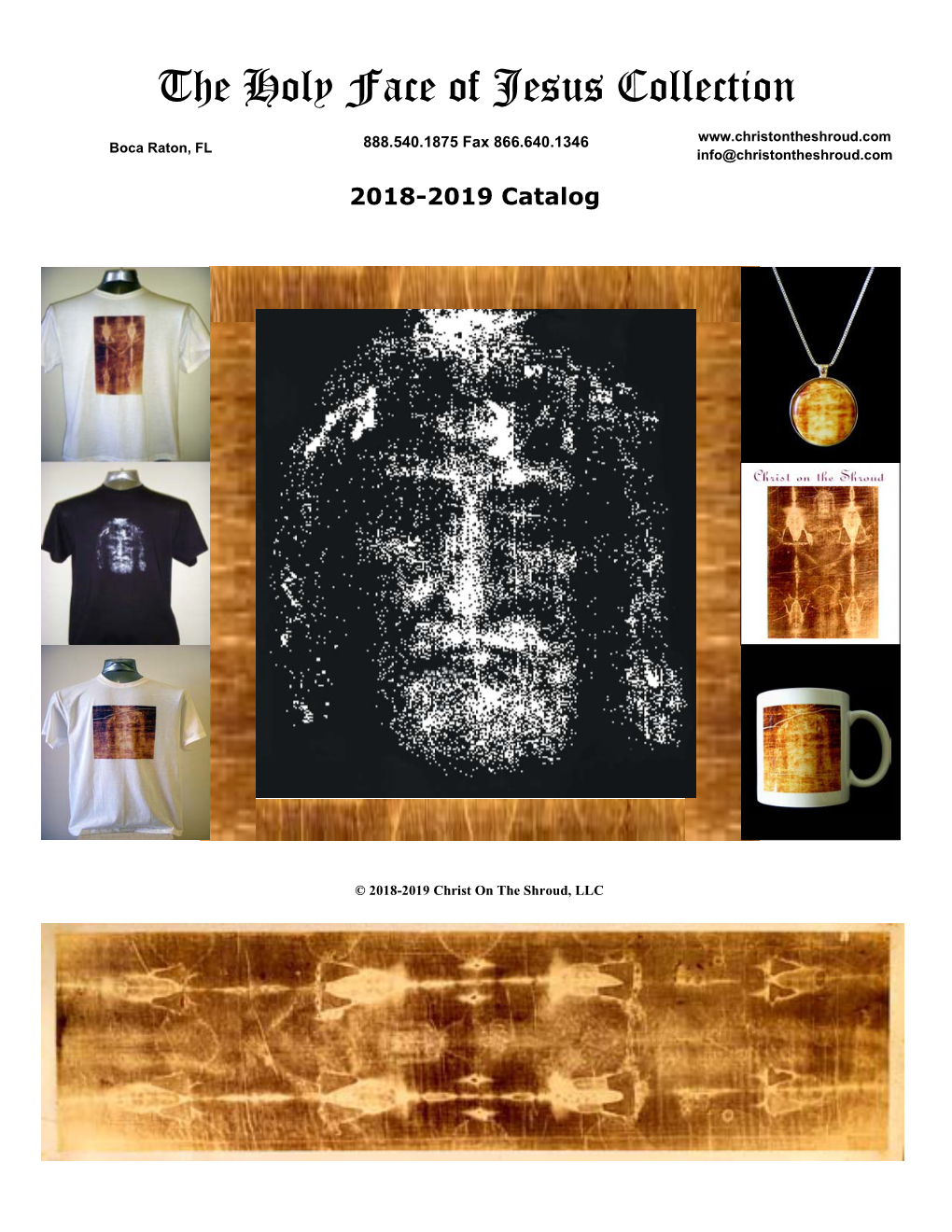 Download the Holy Face of Jesus Collection Catalog Here