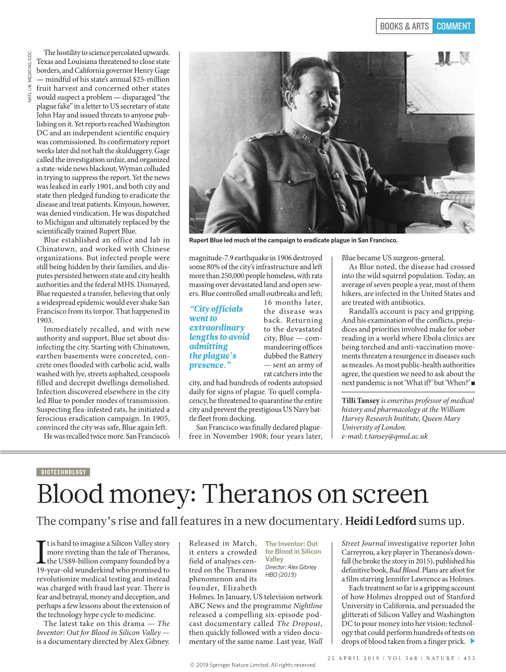 Theranos on Screen the Company’S Rise and Fall Features in a New Documentary