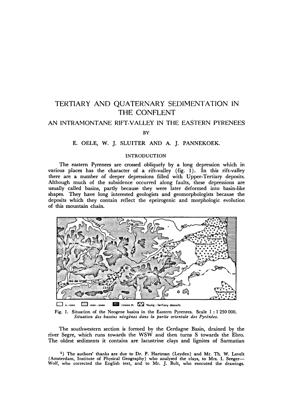 Tertiary and Quaternary Sedimentation in the Confient 301