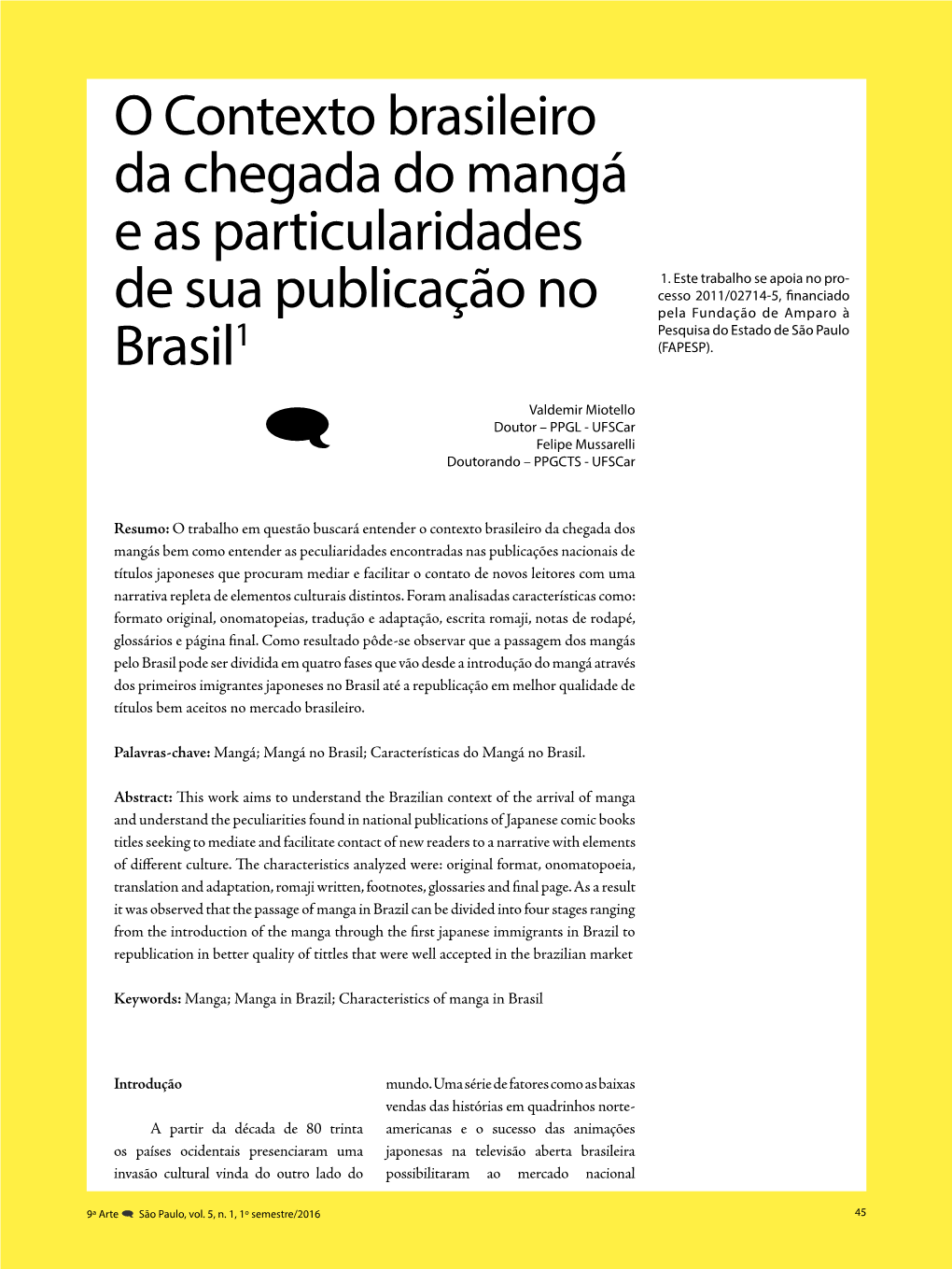 O Contexto Brasileiro Da Chegada Do Mangá E As Particularidades De Sua