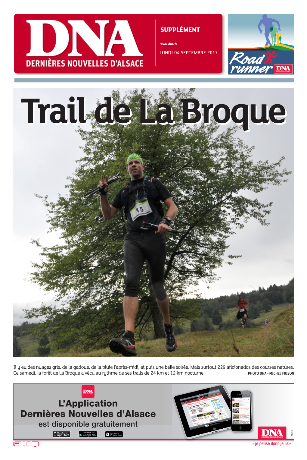 TRAIL DE LA BROQUE QLUNDI 4 SEPTEMBRE 2017 De Jour Comme De Nuit Il Y Avait Des Nuages Gris, De La Gadoue, De La Pluie, Et Puis Une Belle Soirée