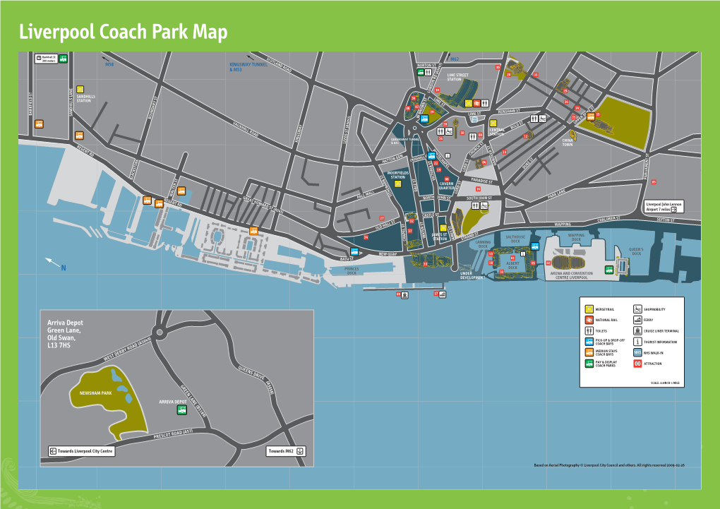 Liverpool Coach Park Map