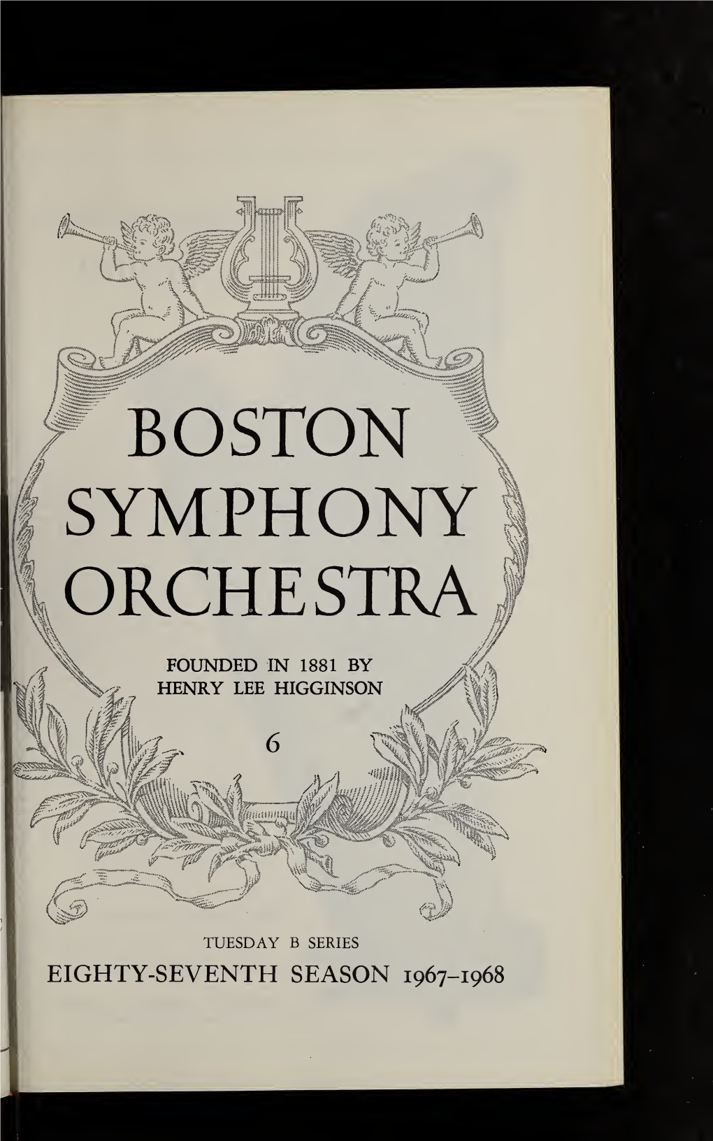 Boston Symphony Orchestra Concert Programs, Season 87, 1967-1968