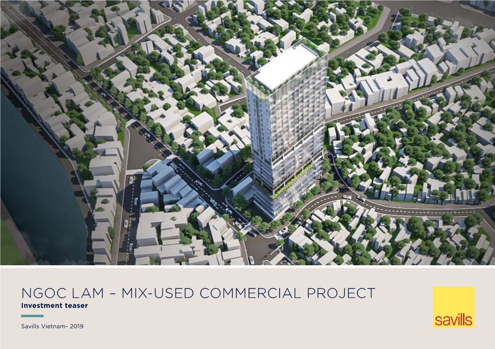 NGOC LAM – MIX-USED COMMERCIAL PROJECT Investment Teaser
