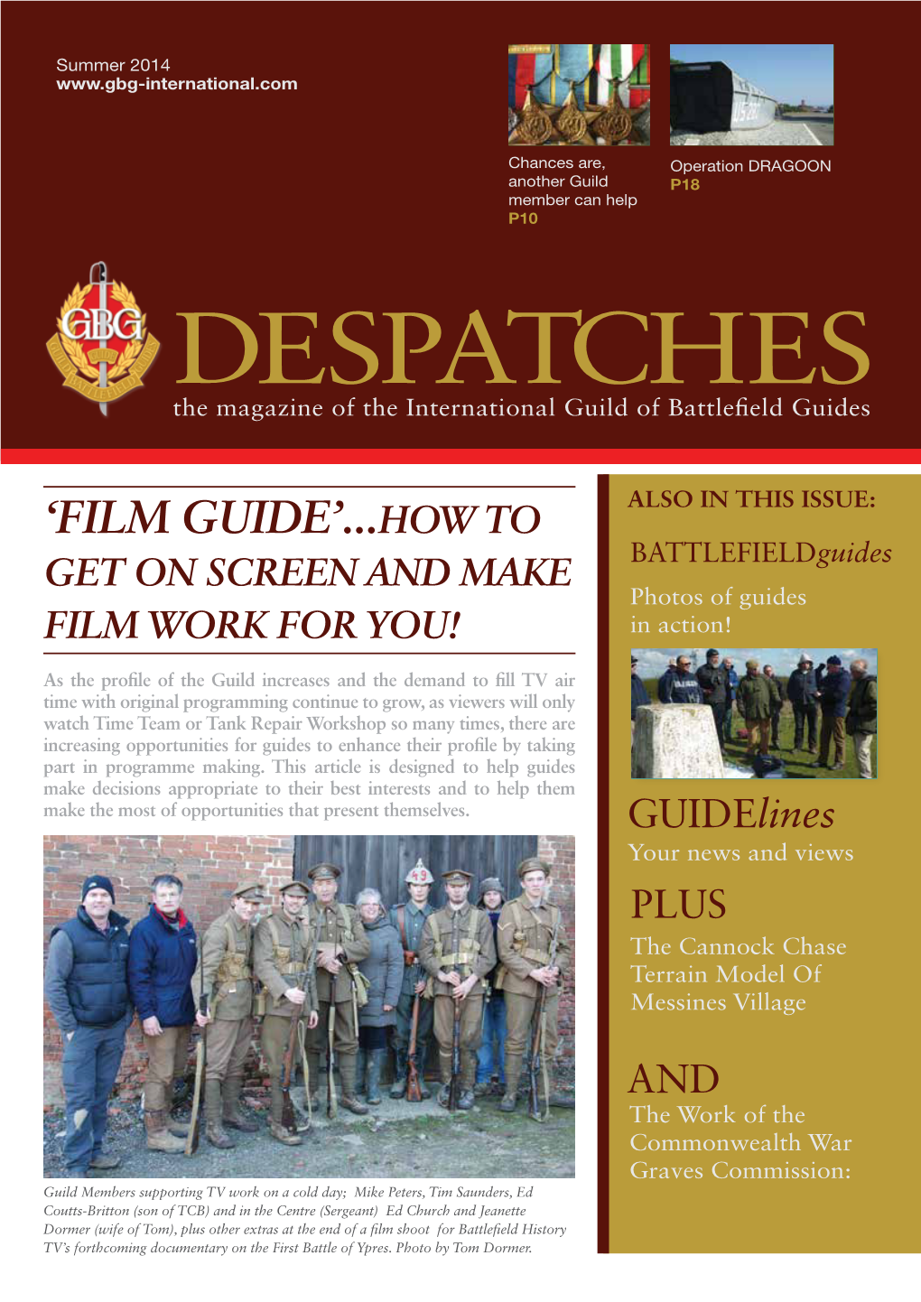 Despatches the Magazine of the International Guild of Battlefield Guides