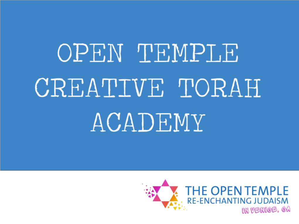 Open Temple Creative Torah Academy